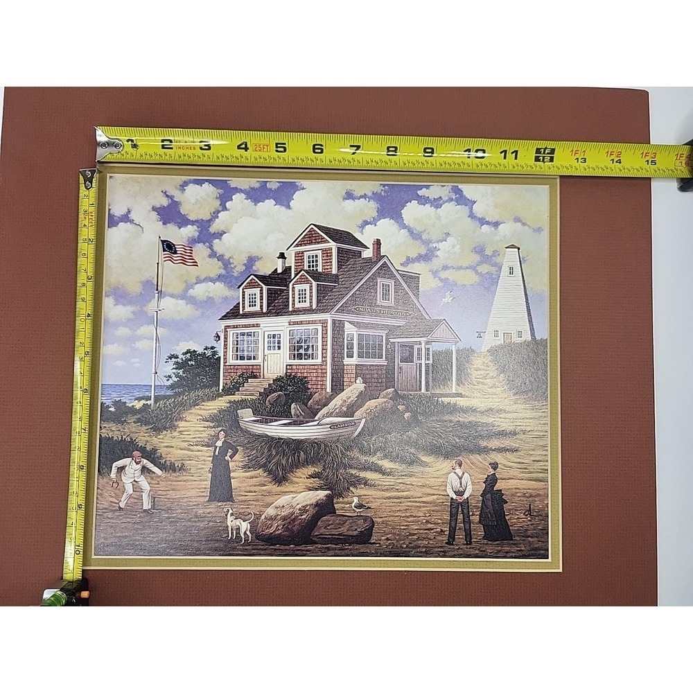 Noah's Hideout By Charles Wysocki High Quality Print 1980s Maritime Americana - Picture 12 of 12